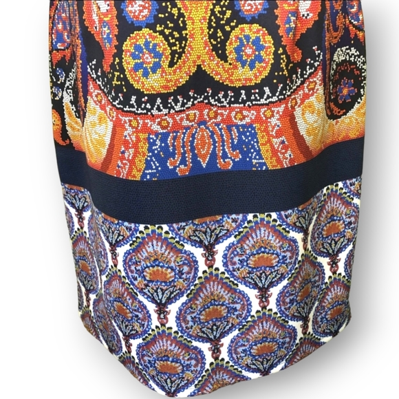 Colorful Medallion Print Sleeveless Sheath Dress - ISLE by Melis Kozan - Picture 5 of 8